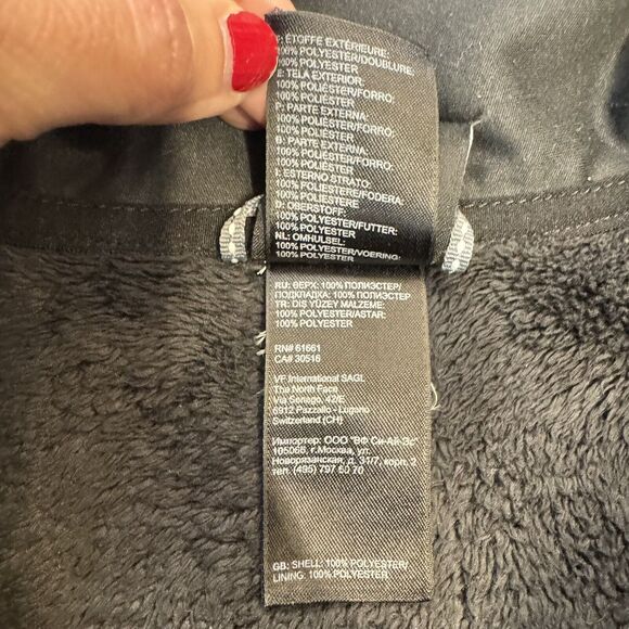 The North Face black soft fleece, zip jacket Girls Size 18 XL - Picture 5 of 11